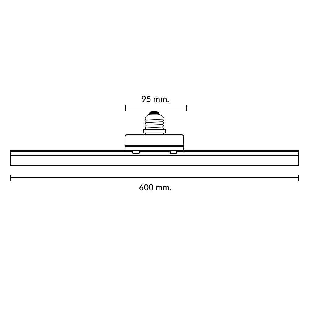 FOCO LINEAL LED 9W E27 60CM LUZ BLANCO FRIO - 4