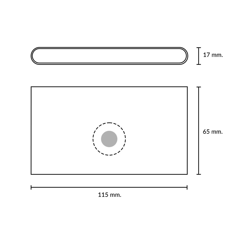 PACK 2 APLIQUE LED BIDIRECCIONAL RECARGABLE CON SENSOR - 7