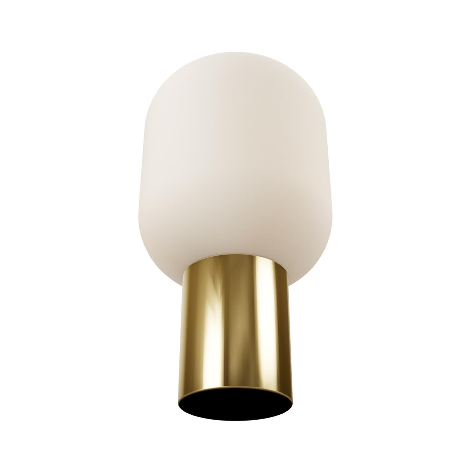 LAMPARA DE MESA BROOKLYN BRONCE BLANCO - 5
