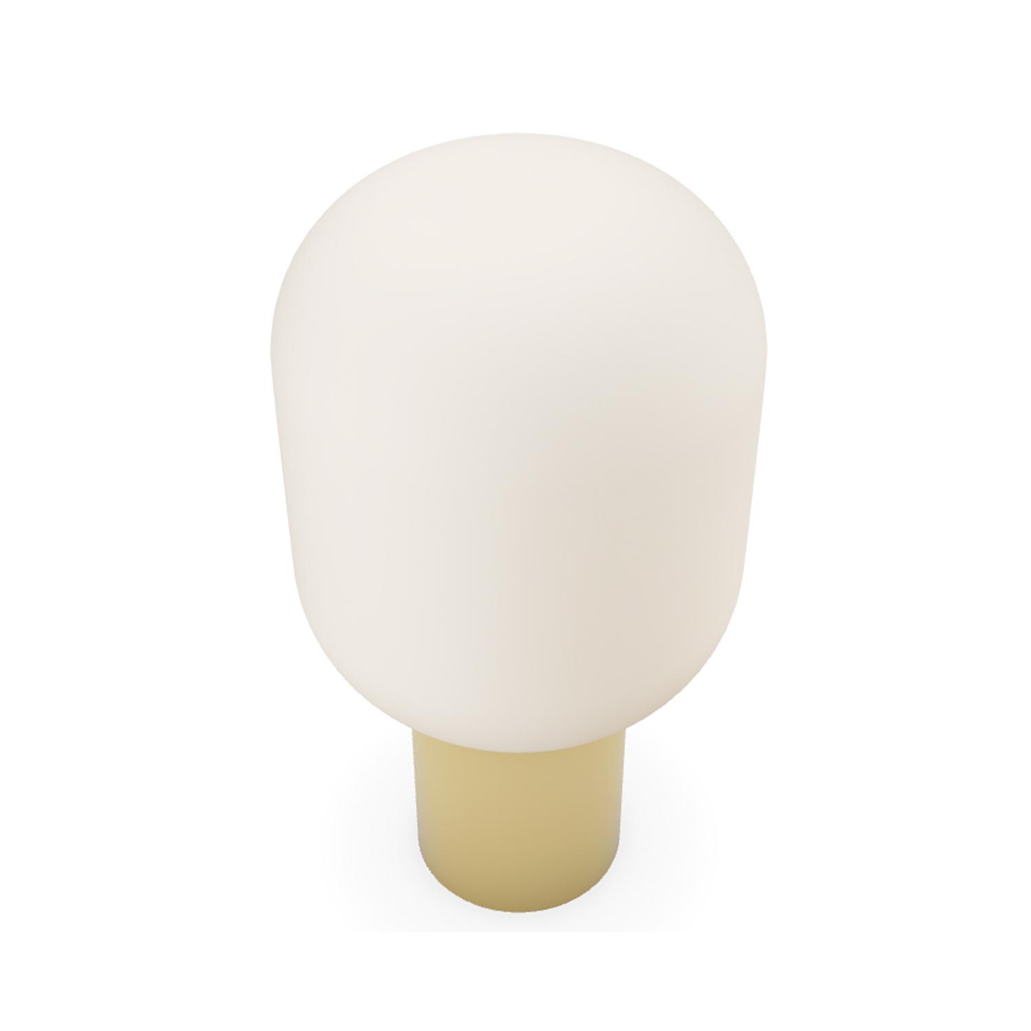LAMPARA DE MESA BROOKLYN BRONCE BLANCO - 6