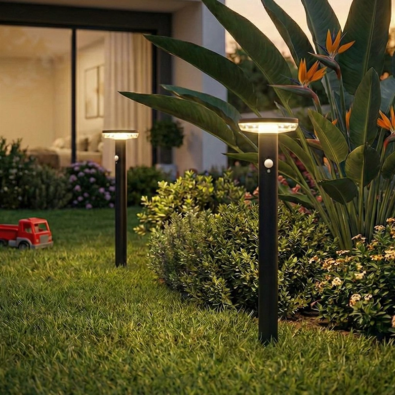 ESTACA SOLAR LED TESAR 50CM 5W CON SENSOR TRIPLE FUNCION - 2