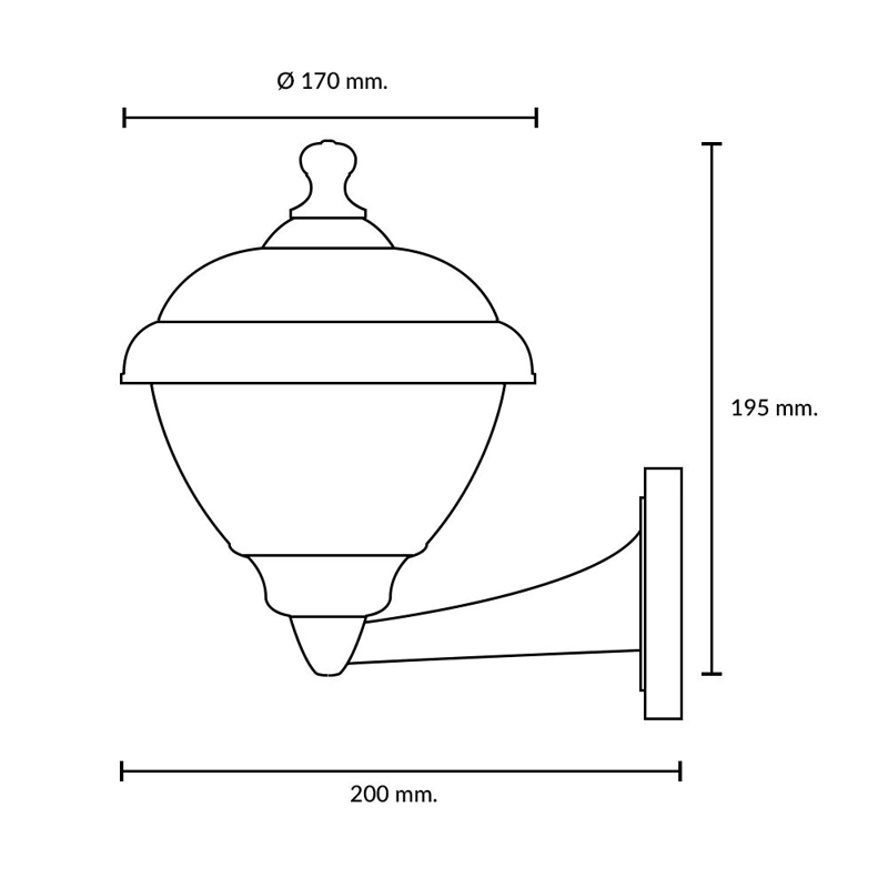 APLIQUE UNIDIRECCIONAL DE ESTILO CONTEMPORANEO, IDEAL PARA ILUMINAR TERRAZAS O FACHADAS BAJO ALERO. - 5