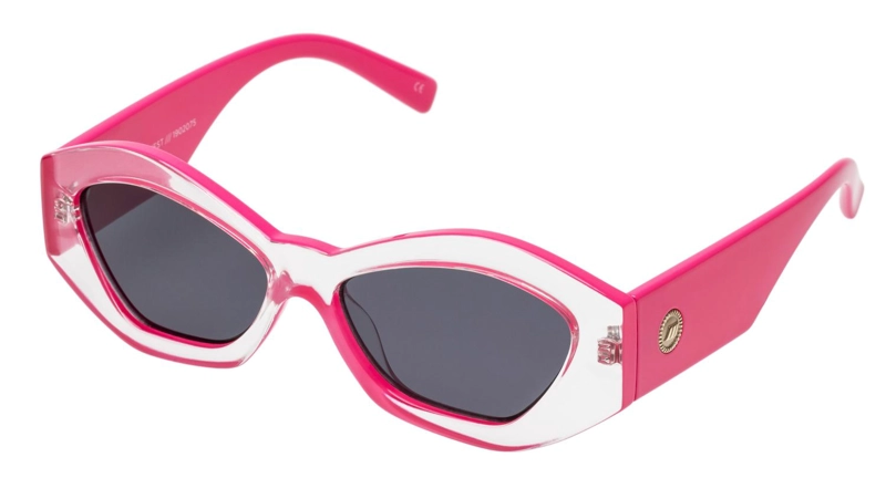 ANTEOJOS LE SPECS SOL THE GINCHIEST CLEAR HOT PINK SMOKE MONO - 3