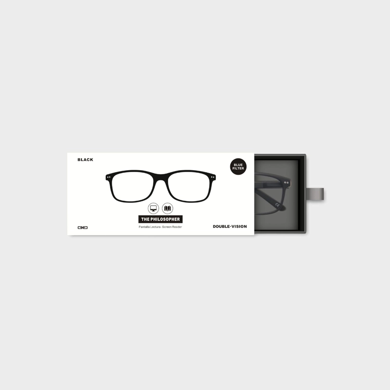 LENTES SOL DOUBLE VISION THE PHILOSOPHER NEGRO - 4