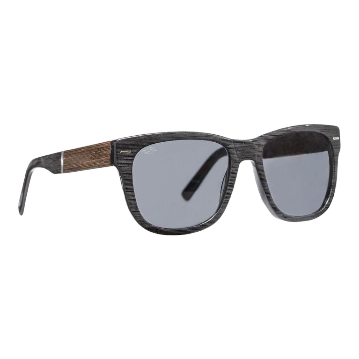 LENTES SOL BIGSUR MANHATTAN BLACK & WOOD SMOKE - 2