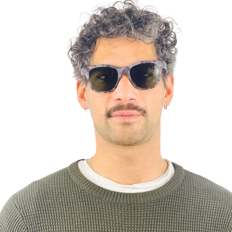 LENTES SOL DOUBLE VISION THE HUNTER GRIS CLARO/VERDE POL - 2