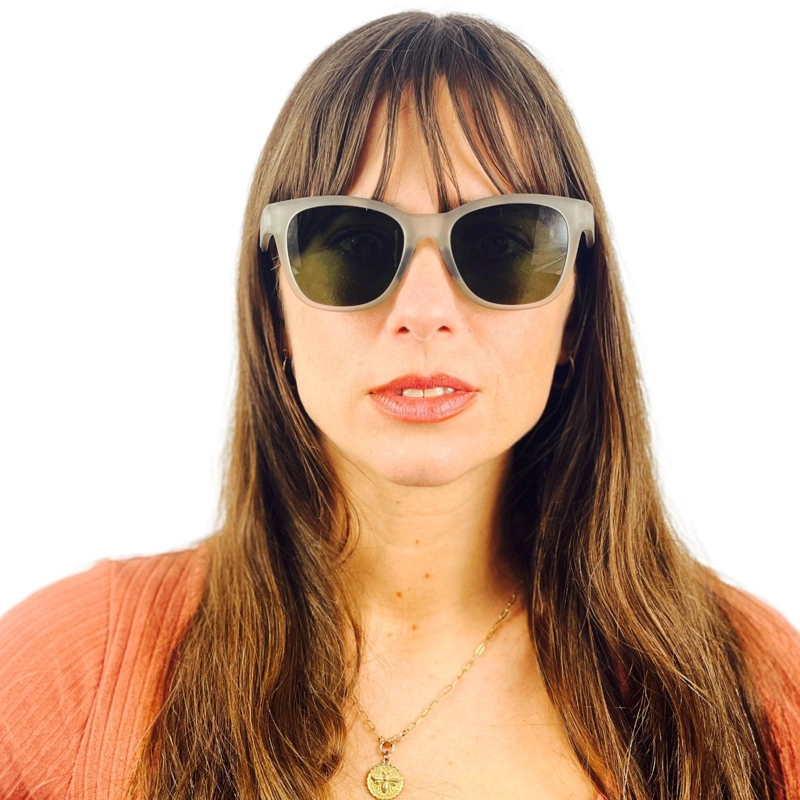 LENTES SOL DOUBLE VISION THE HUNTER GRIS CLARO/VERDE POL - 4