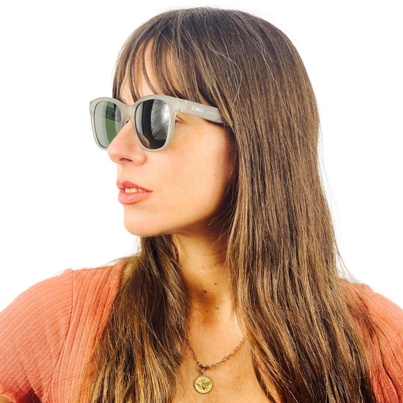 LENTES SOL DOUBLE VISION THE HUNTER GRIS CLARO/VERDE POL - 5