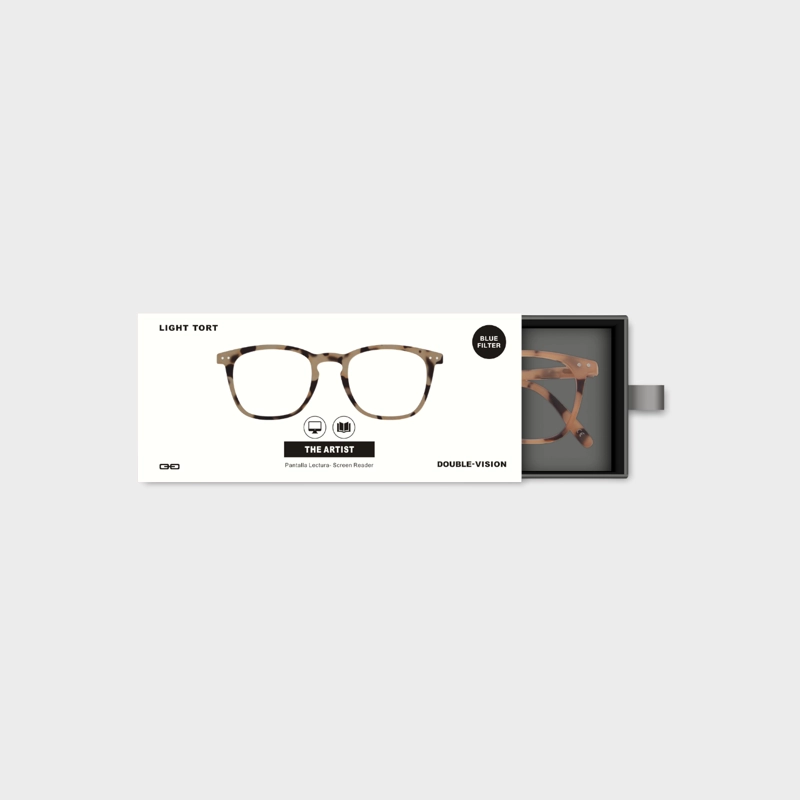 LENTES SOL DOUBLE VISION THE ARTIST TORT CLARO - 4