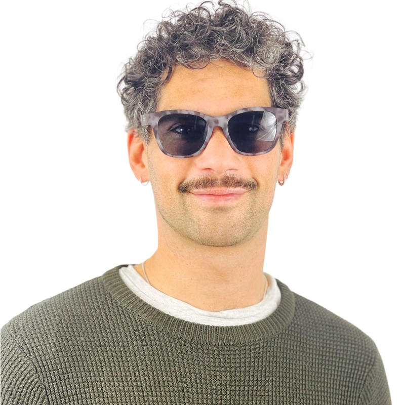 LENTES SOL DOUBLE VISION THE HUNTER GRIS TORT/AZUL POL - 2