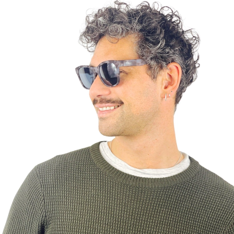 LENTES SOL DOUBLE VISION THE HUNTER GRIS TORT/AZUL POL - 3
