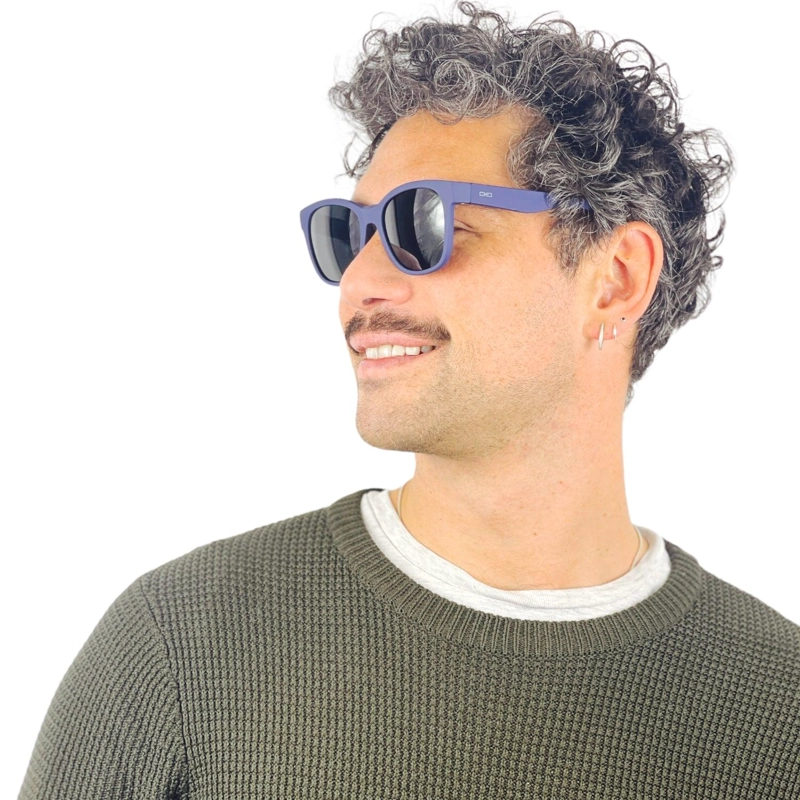 LENTES SOL DOUBLE VISION THE HUNTER AZUL MARINO/GRIS POL - 3