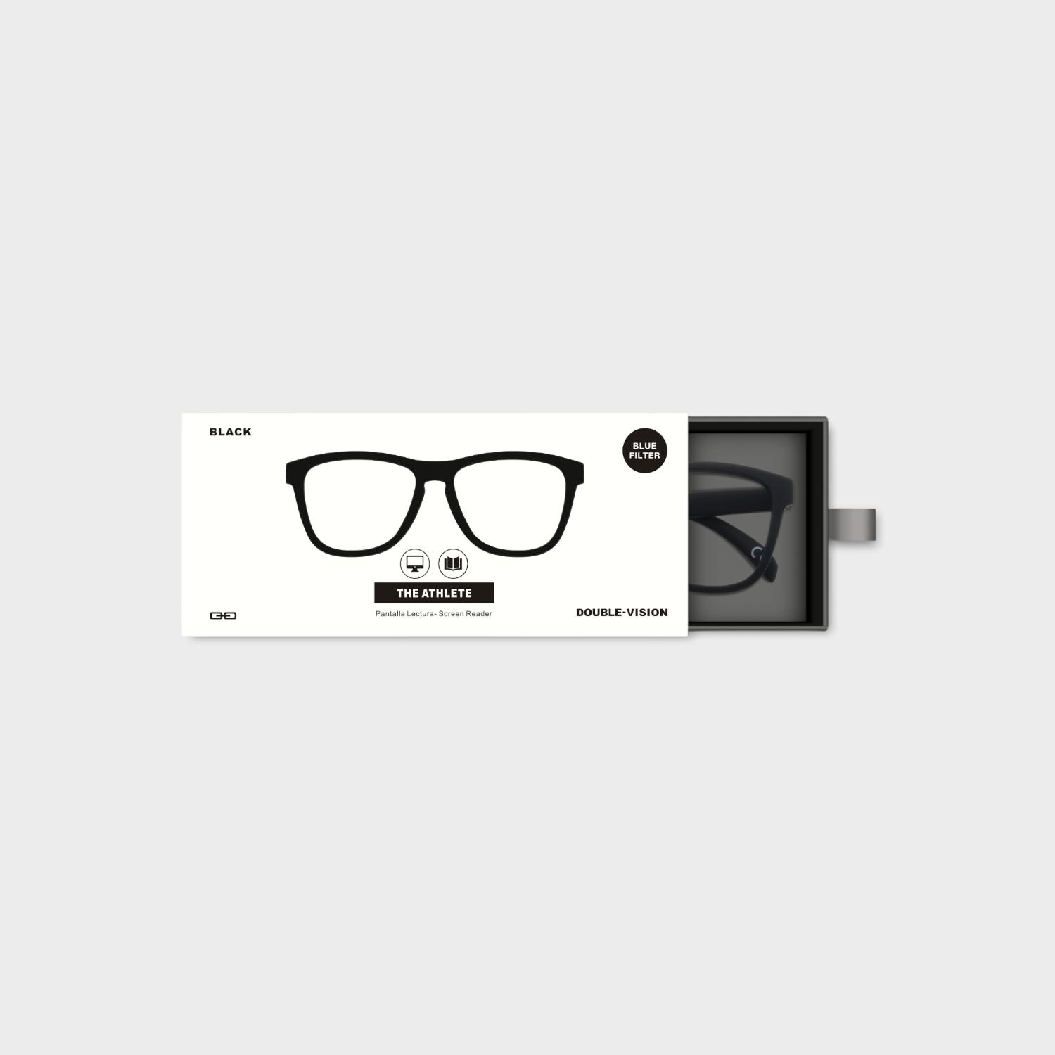 ANTEOJOS DOUBLE VISION PANTALLA THE ATHLETE NEGRO - 4
