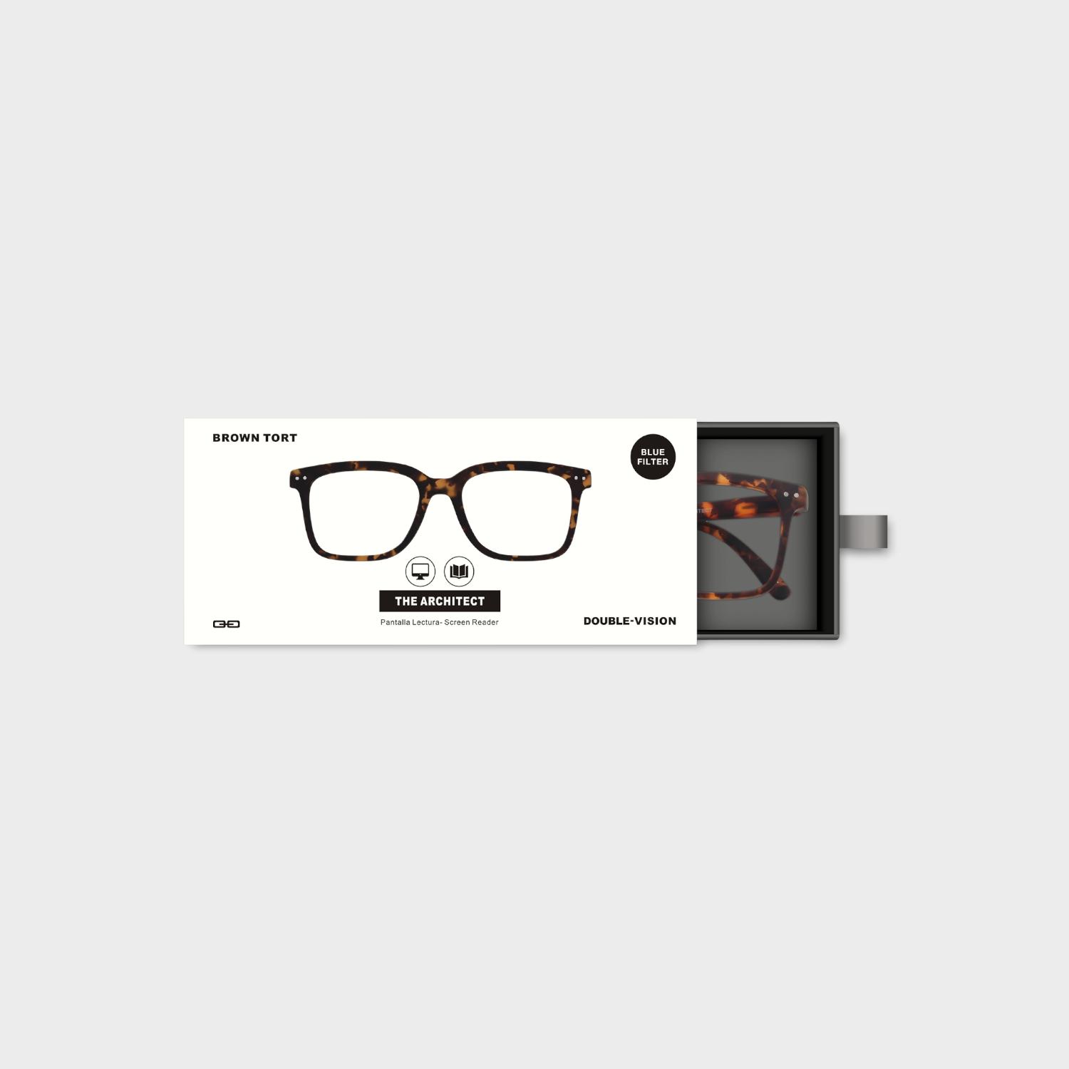 ANTEOJOS DE LECTURA THE ARCHITECT CAFE TORT +2.0 - 4