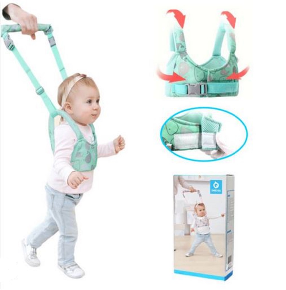 ARNÉS SALÓN DEL ACCESORIO BEBÉ NIÑOS SUJETADOR CAMINAR AJUSTABLE CALIDAD VERDE - 1
