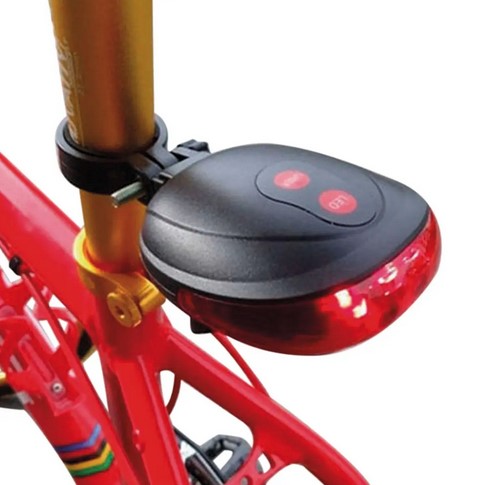 LUZ TRASERA LASER MARCADOR CAMINO BICICLETA CICLO VIA - 2