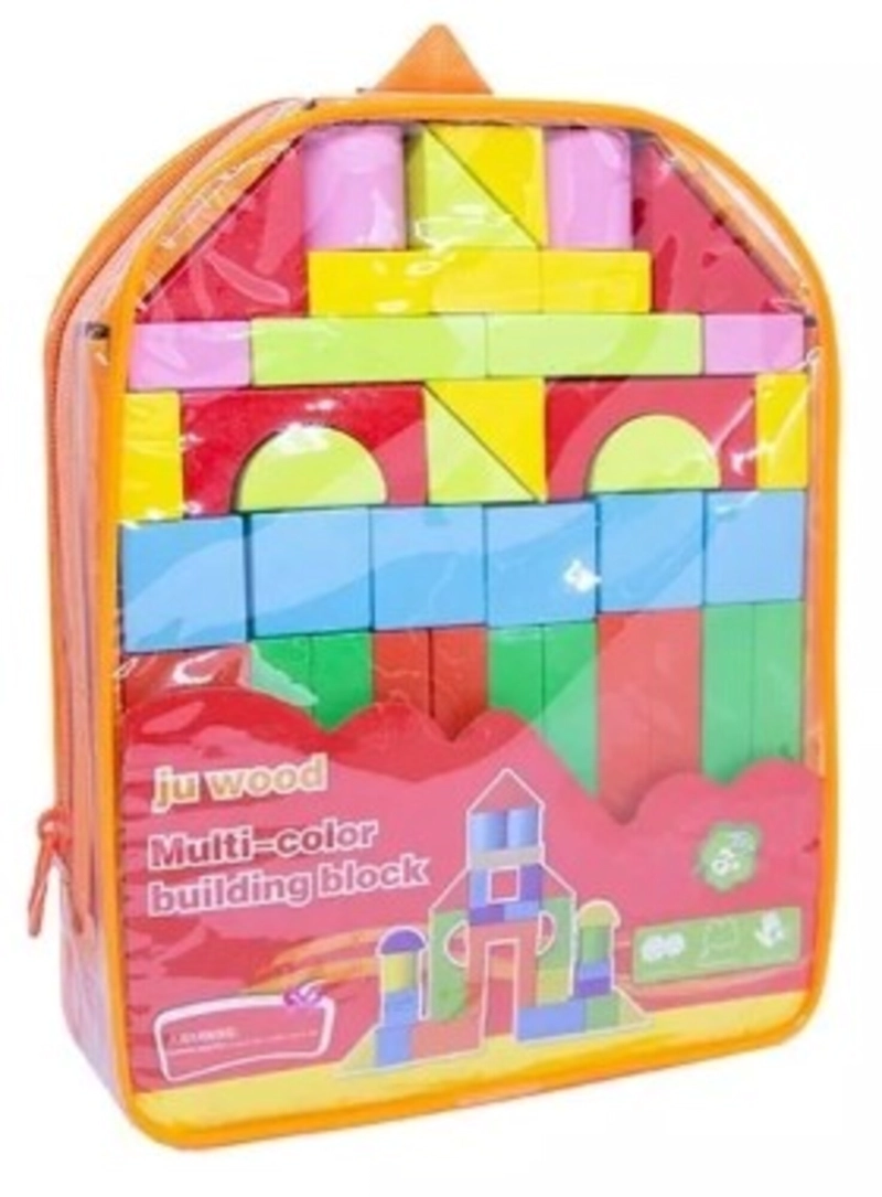 JUGUETE DIDÁCTICO SALÓN DEL ACCESORIO MULTICOLOR MOCHILA BLOQUES DE MADERA NIÑOS - 3