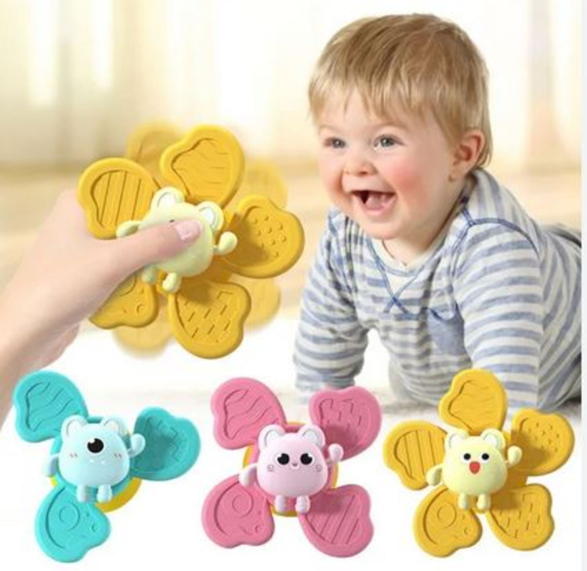 LILLIPUTIENS - Palline da Bagno x3 - Giocattolo interattivo per Neonati con Ventose - Galleggianti e Colorate - Ideale per Il Bagno - Perfetto per Lo Sviluppo sensoriale - dai 3 Mesi - 83051 LILLIPUTIENS - Palline da Bagno x3 - Giocattolo interattivo per Neonati con Ventose - Galleggianti e Colorate - Ideale per Il Bagno - Perfetto per Lo Sviluppo sensoriale - dai 3 Mesi - 83051