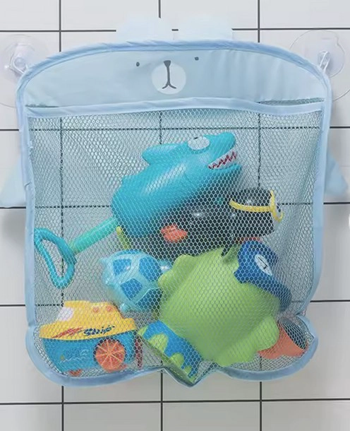 BOLSA MALLA ORGANIZADORA GUARDAR JUGUETES BAÑO TINA BEBE  NIÑO - 3