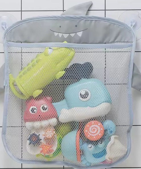 BOLSA MALLA ORGANIZADORA GUARDAR JUGUETES BAÑO TINA BEBE  NIÑO - 4