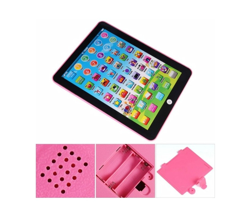 TABLET DIDACTICA NIÑOS ESPAÑOL INGLES SONIDOS ROSADA - 3