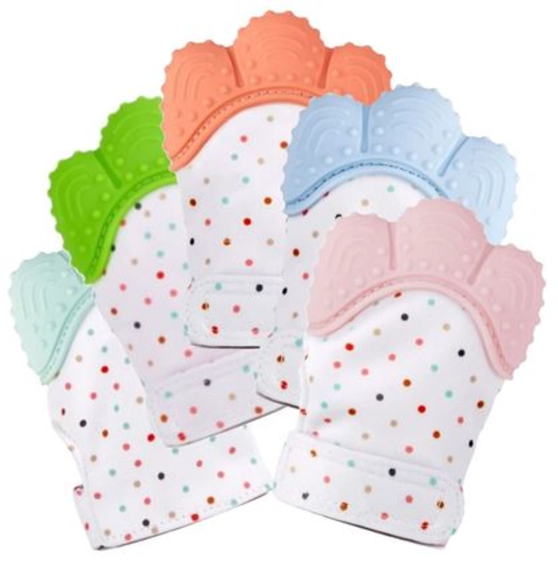 GUANTE SILICONA ENTRETENCION BEBE COLOR NIÑA - 3