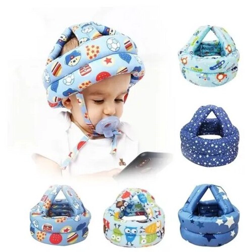 GORRO PROTECTOR CABEZA ACOLCHADO ANTI GOLPES BEBE  COLOR NIÑA - 2
