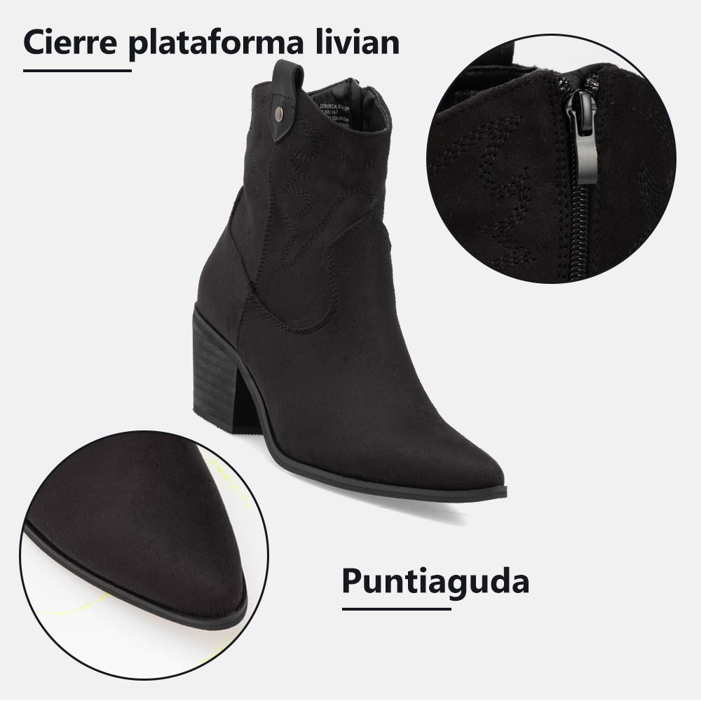 Ripley - BOTIN MUJER EMMA NEGRO WEIDE