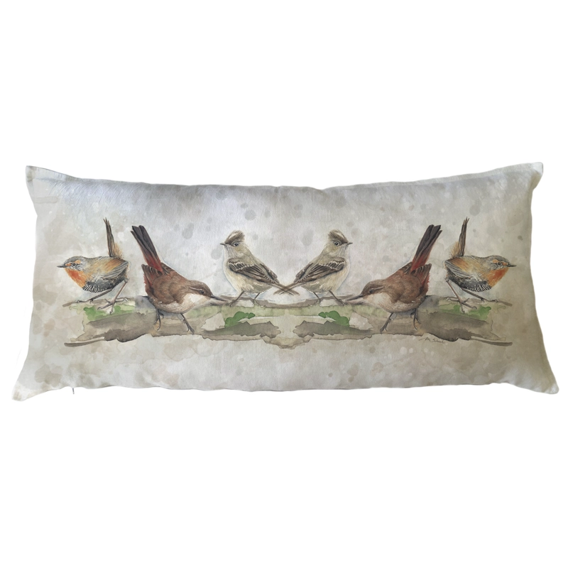 COJÍN ESTAMPADO 40X90 PÁJAROS CHILENOS XL - 1