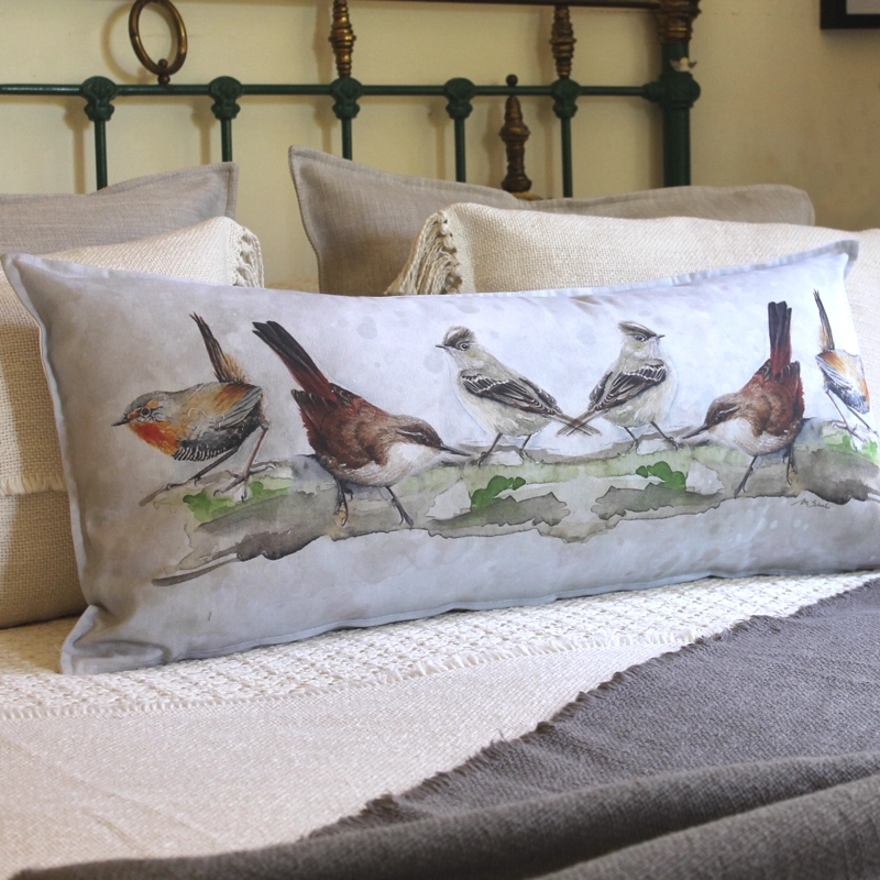COJÍN ESTAMPADO 40X90 PÁJAROS CHILENOS XL - 2