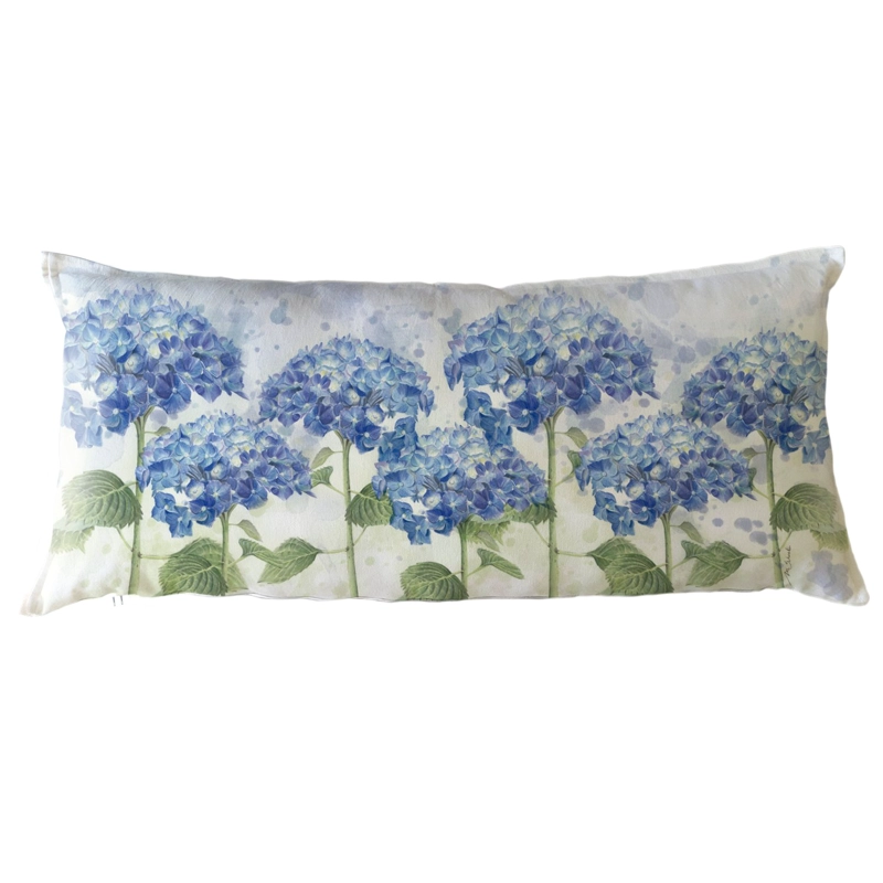 COJÍN ESTAMPADO 40X90 HORTENSIAS XL - 1