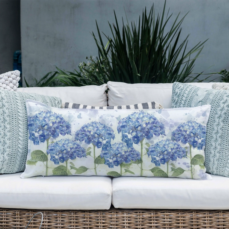 COJÍN ESTAMPADO 40X90 HORTENSIAS XL - 2