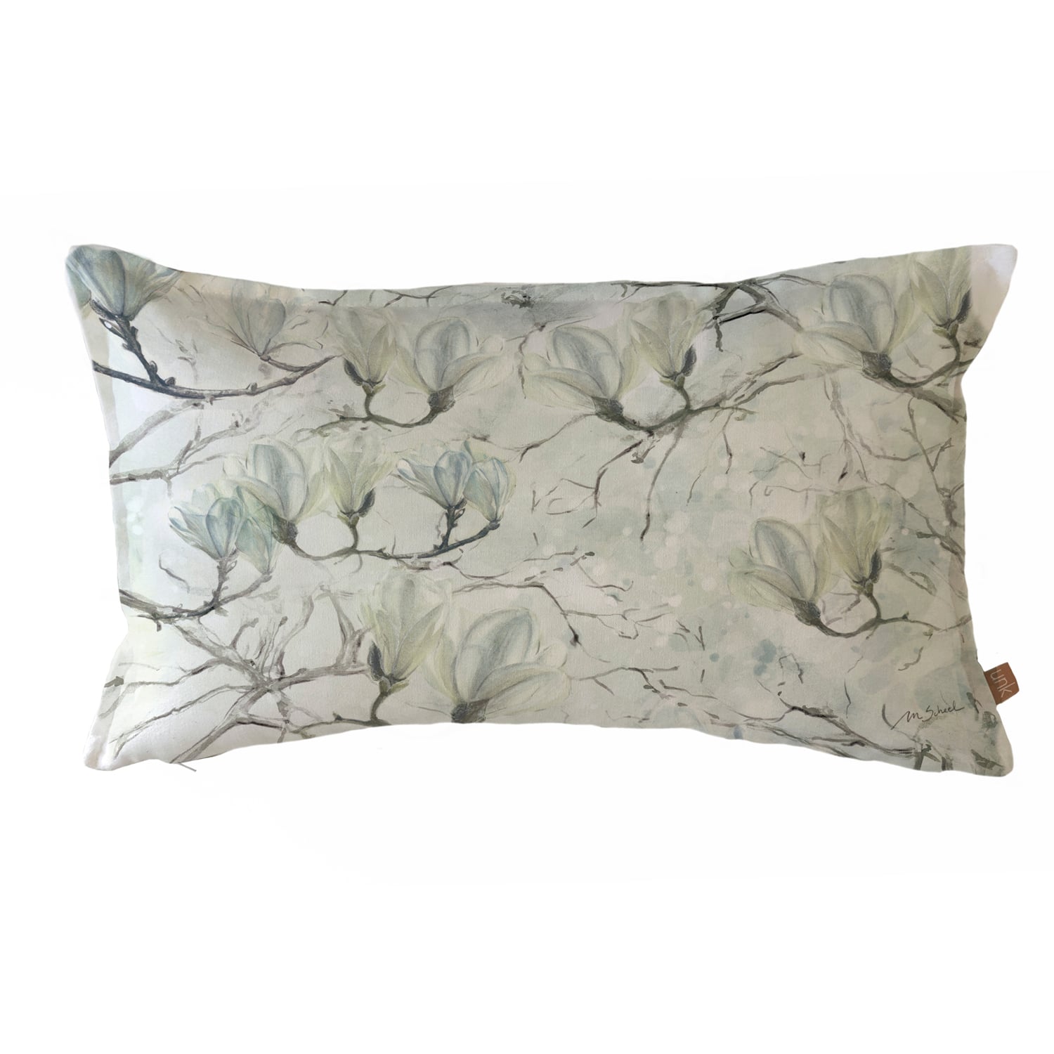 FUNDA COJÍN ESTAMPADO 50X30 MAGNOLIO BLANCO - 1