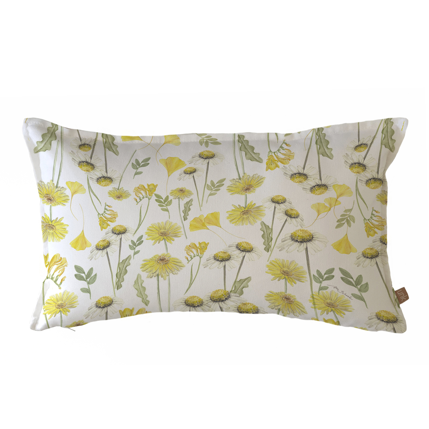 FUNDA COJÍN ESTAMPADO 50X30 PRIMAVERA AMARILLA - 1