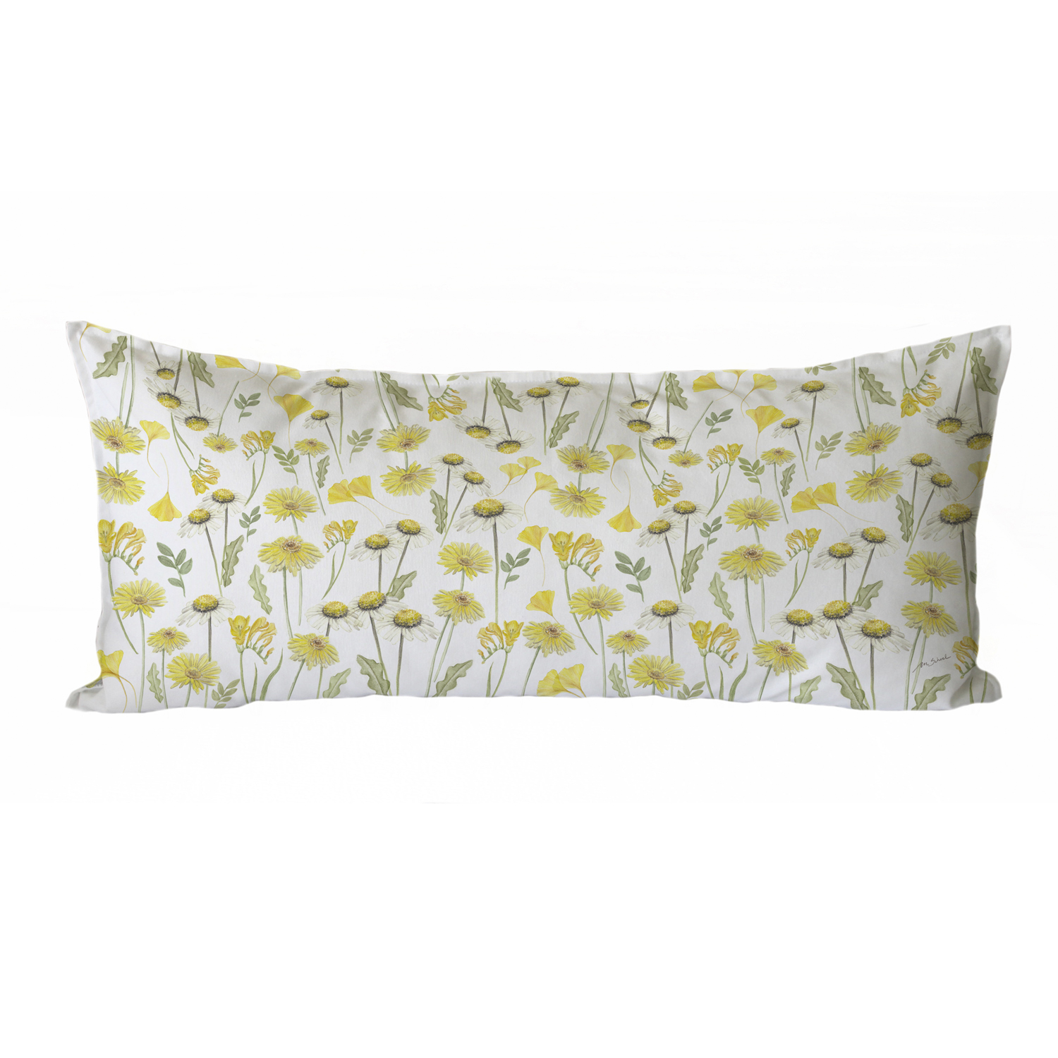 FUNDA COJÍN ESTAMPADO 40X90 PRIMAVERA AMARILLA XL - 2