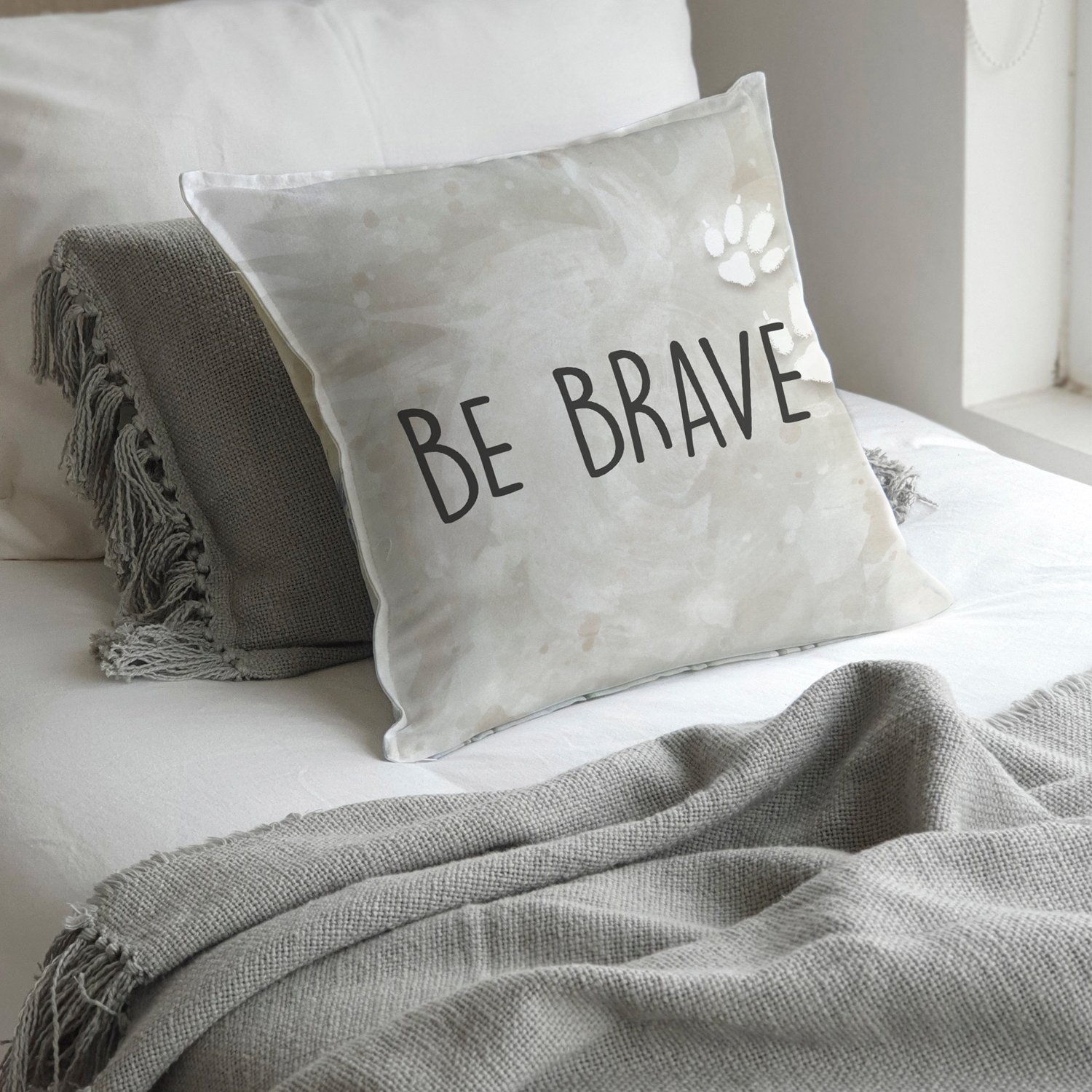 FUNDA COJÍN ESTAMPADO 45X45 BE BRAVE - 2