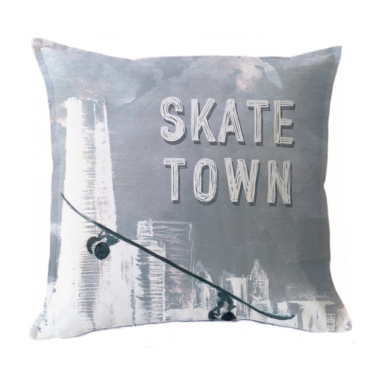 FUNDA COJÍN ESTAMPADO 45X45 SKATE TOWN - 1