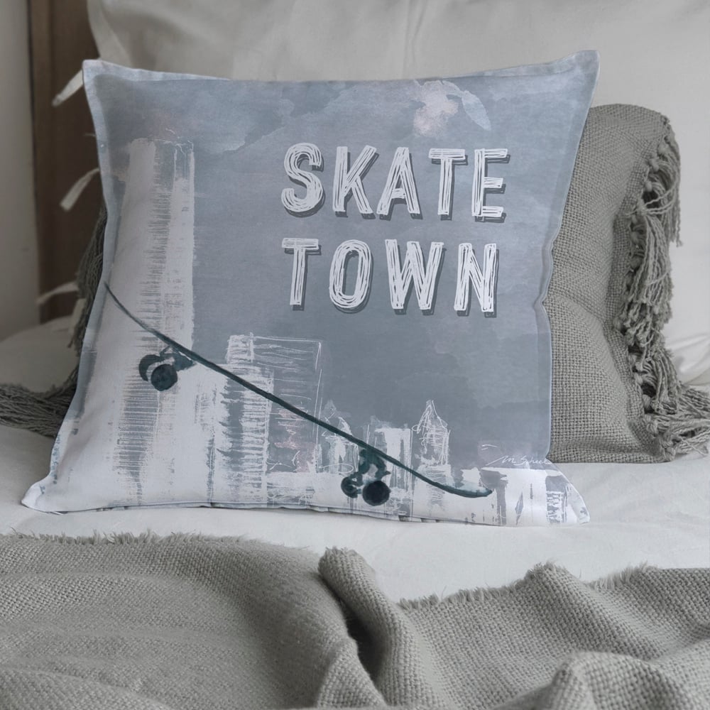 FUNDA COJÍN ESTAMPADO 45X45 SKATE TOWN - 2
