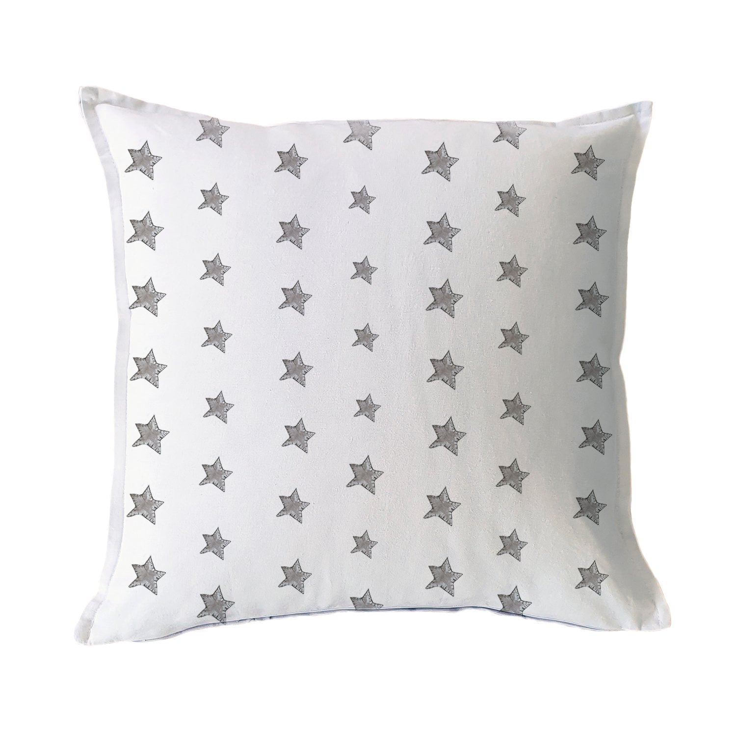FUNDA COJÍN ESTAMPADO 45X45 ESTRELLITAS GRIS - 1