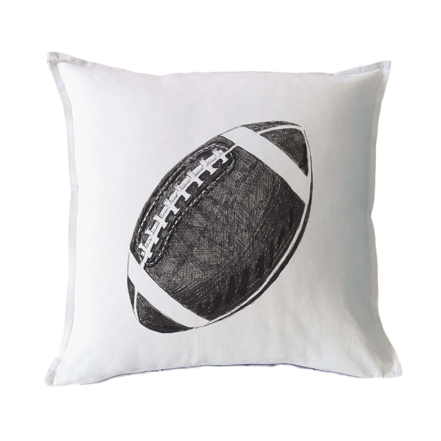 FUNDA COJÍN ESTAMPADO 45X45 PELOTA RUGBY - 1
