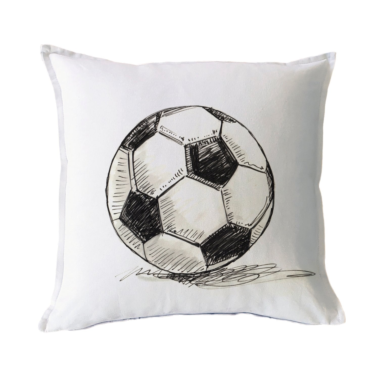 FUNDA COJÍN ESTAMPADO 45X45 PELOTA FÚTBOL - 1