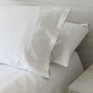 CUBREPLUMÓN ALGODÓN STONE WASH BLANCO 1,5 PLAZA - 1