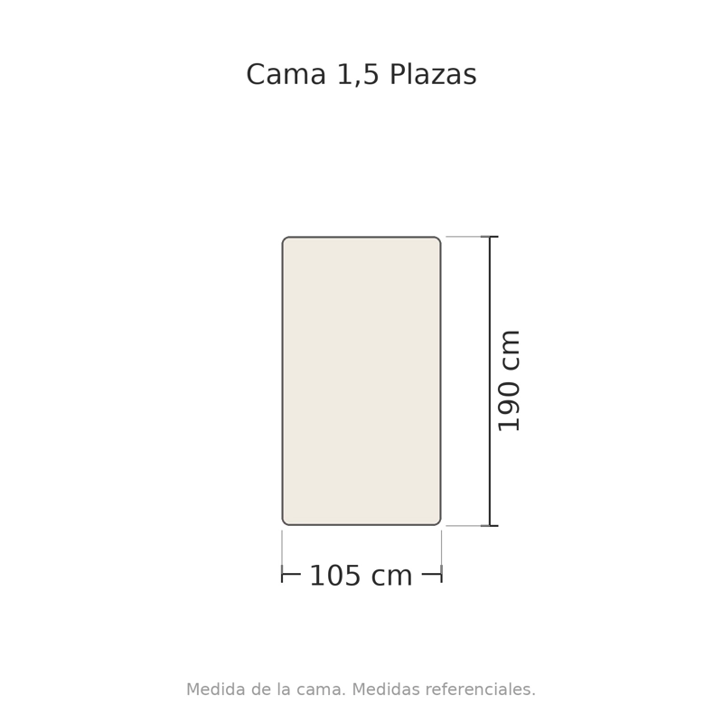 CUBREPLUMON ALGODON STONEWASH AZUL 1,5 PLAZA - 5