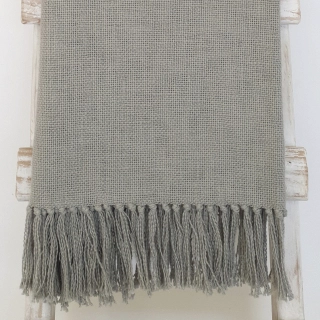 CHAL TELAR ALGODÓN GRIS CLARO 220X100 | GRIS_CLARO