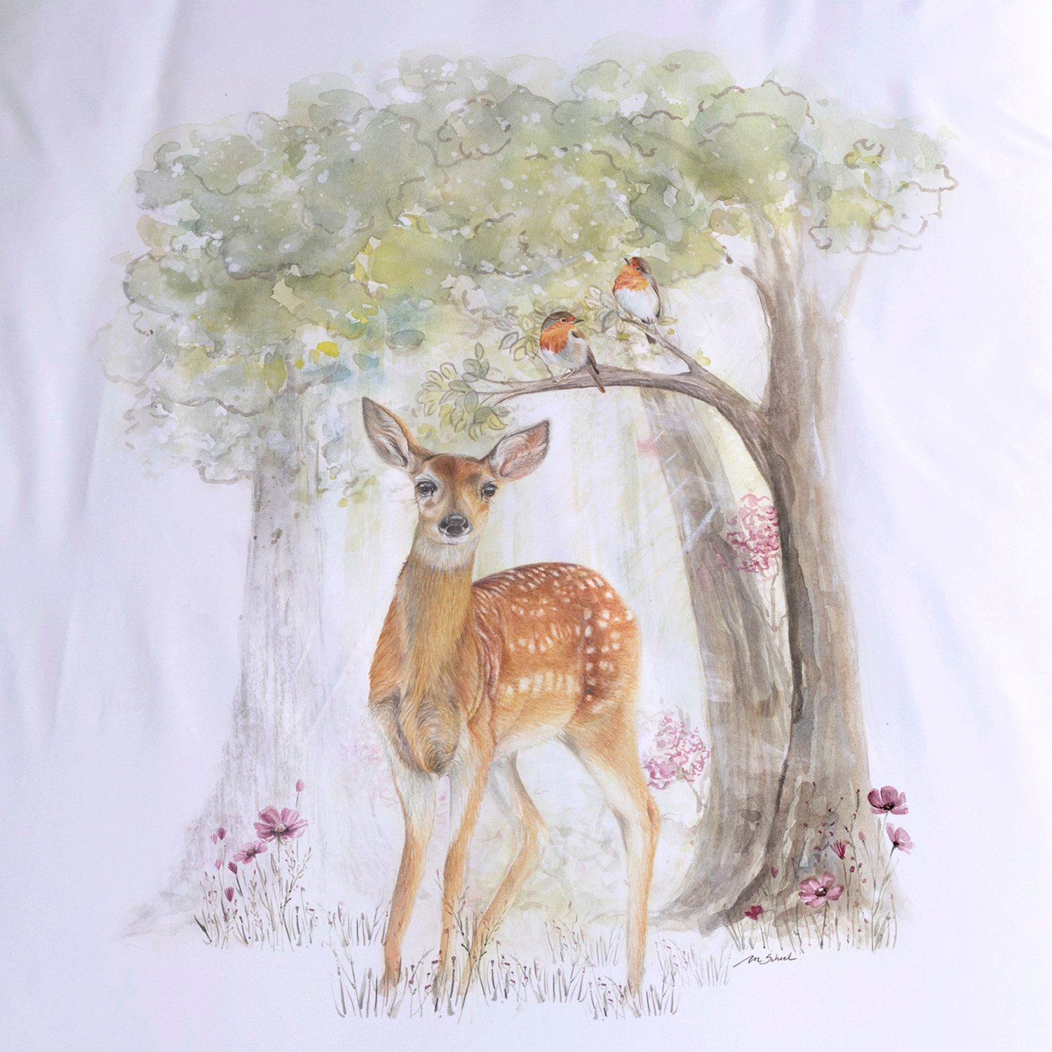 FUNDA PLUMÓN 1.5 PLAZAS KIDS BAMBI EN EL BOSQUE - 2