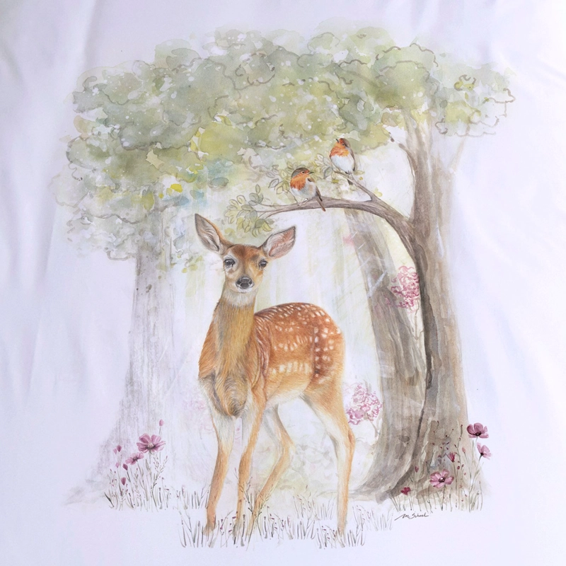 FUNDA PLUMÓN 1.5 PLAZAS KIDS BAMBI EN EL BOSQUE - 3