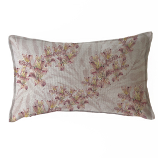 FUNDA MARGARITA SCHEEL PARA CASA ALVARINHO COJÍN MARISA ESTAMPADO ASTROMELIAS 50 X 30 CM MULTICOLOR - 1