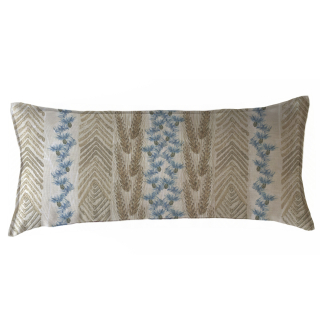 COJÍN MARGARITA SCHEEL PARA CASA ALVARINHO MARISA ESTAMPADA ESPIGAS Y FLOR AZUL XL MULTICOLOR - 1