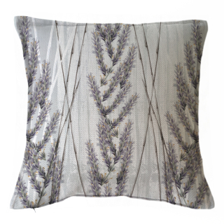 FUNDA COJÍN MARGARITA SCHEEL PARA CASA ALVARINHO MARISA ESTAMPADO LAVANDAS 45 X 45 CM MULTICOLOR - 1