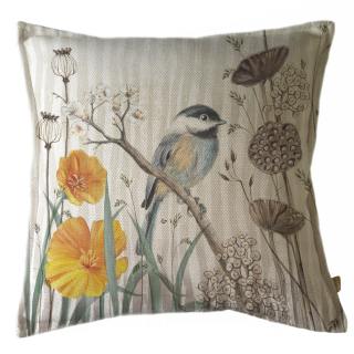FUNDA COJÍN MARGARITA SCHEEL PARA CASA ALVARINHO MARISA CHIKADEE 45 X 45 CM MULTICOLOR - 1